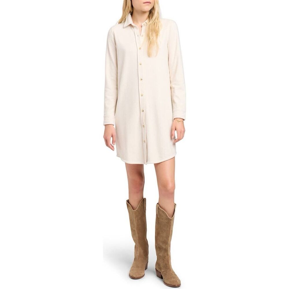 Faherty Cream Midi Dress